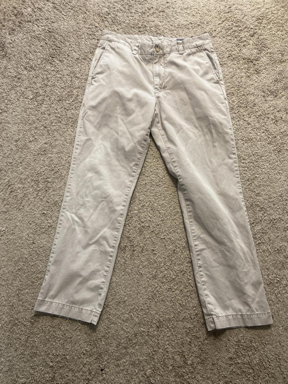 Vineyard Vines Pants Mens 32x30 Beige Chino Regular Straight Leg Casual Pockets